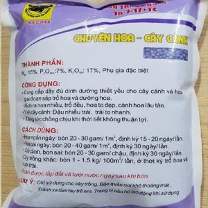 Phân bón đầu trâu NPK 15-7-17+TE - nhiều hoa, đẹp hoa, lâu tàn