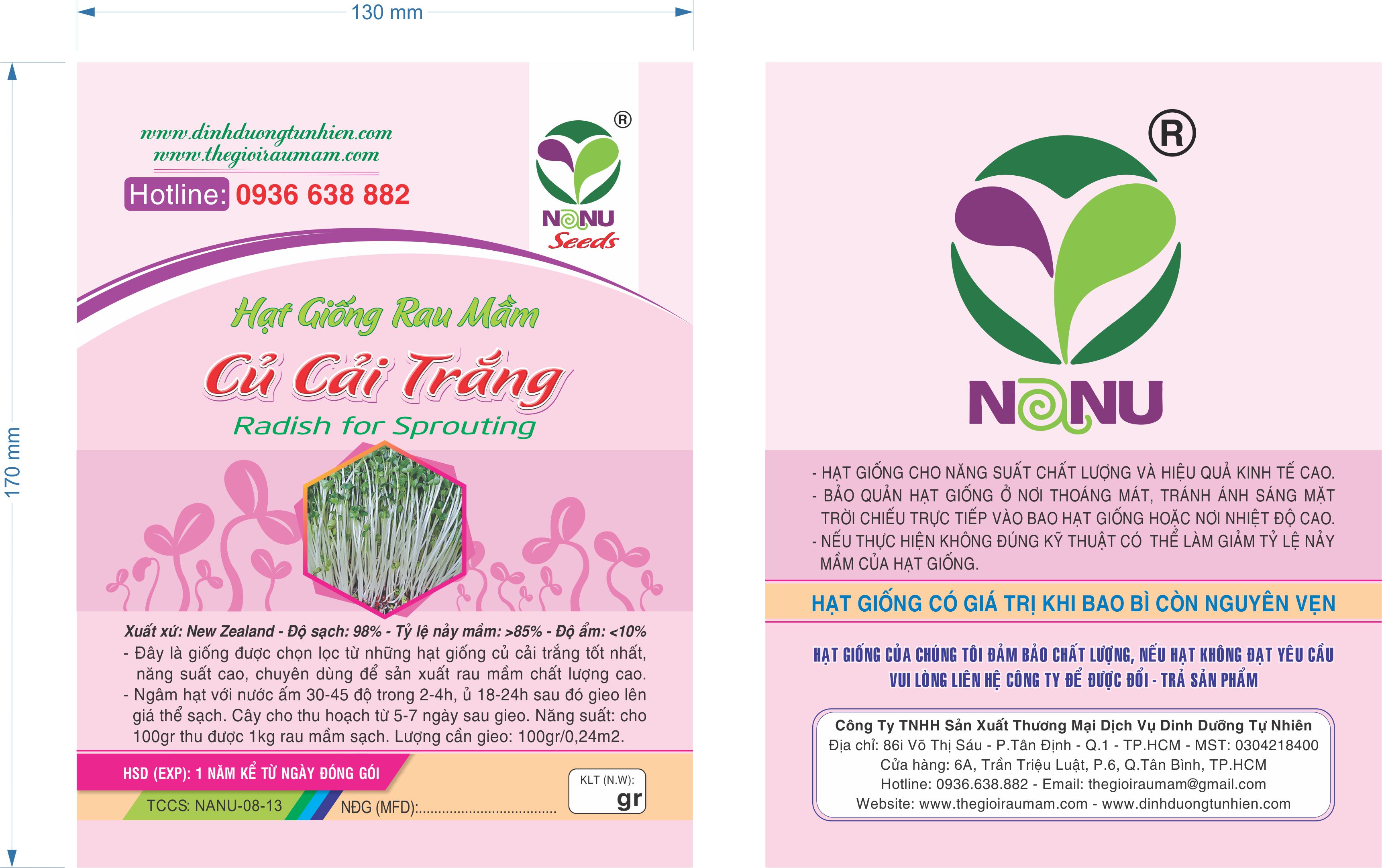 2-rau-mam-cu-cai-trang Gói 20g Hạt Giống Rau Mầm Củ Cải Trắng New Zealand _ Thế Giới Rau Mầm