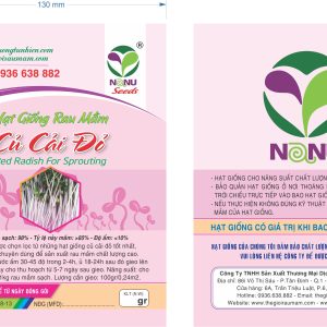Gói 1kg Hạt Giống Rau Mầm Củ Cải đỏ _ Thế Giới Rau Mầm