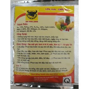 Phân bón đầu trâu 15-5-40 - Lớn trái, chắc hạt