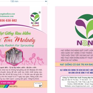 Gói 1kg Hạt Giống Rau Mầm Cải Tím Malady_ Thế Giới Rau Mầm