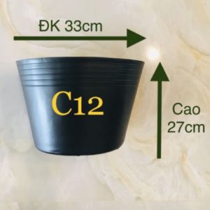 Combo 10 cái chậu nhựa đen bít lỗ trồng sen súng loại 1 mềm dẻo dày đẹp