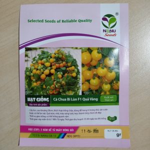 Gói 0.1GR hạt giống Cà Chua Bi Lùn F1 Quả Vàng