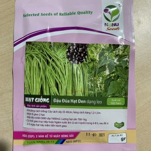 Gói 20gr hạt giống đậu đũa hạt đen dạng leo - thegioiraumam