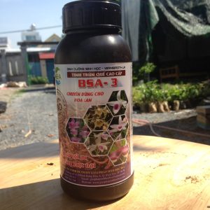 Chai 500ml dinh dưỡng sinh học dành cho HOA LAN chiết xuất từ tinh Trùn Quế cao cấp BSA-3, giúp cây lan tăng trưởng nhanh