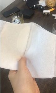 SET 10 cái khẩu trang vải không dệt 3 lớp kiểu 3D có lớp kháng khuẩn