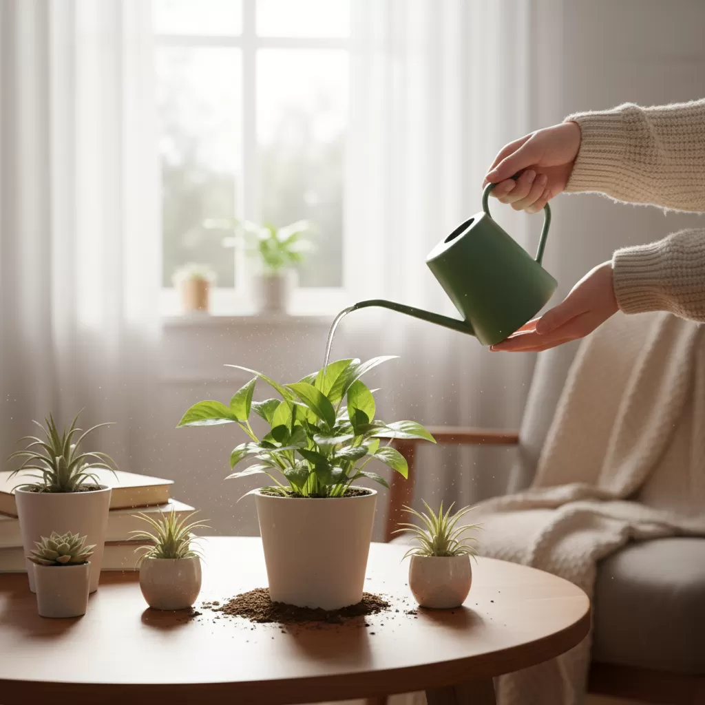 Tưới nước đúng kỹ thuật giúp bộ rễ phát triển khỏe mạnh và tránh tình trạng ngập úng