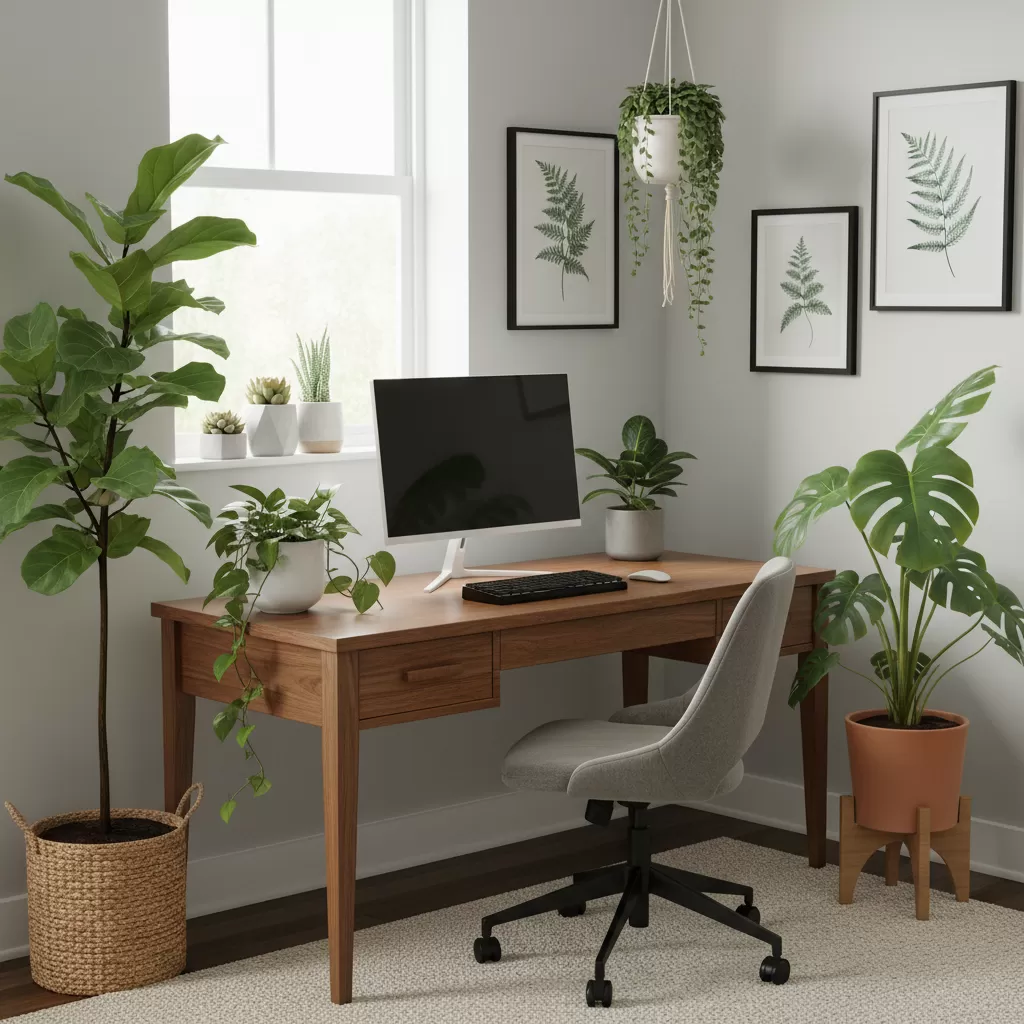 gemini_image_1772211708-1 Cây xanh giúp thanh lọc không khí và tăng tính thẩm mỹ cho không gian làm việc