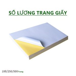 [Xấp 100 tờ] Giấy in đơn hàng có keo chuyên dụng dùng in Phiếu Gửi Hàng TMĐT - Decal A5