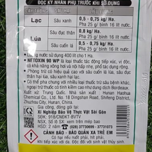 Gói 25gr thuốc trừ sâu Netoxin phòng trừ sâu xanh