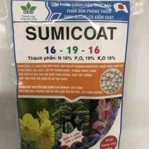 Gói 100g Phân tan chậm SUMICOAT Nhật Bản cho hoa lan mai sứ thái 16-19-16