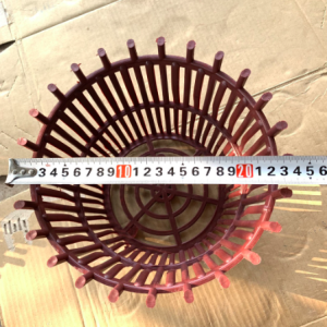 Chậu lan giả gỗ F20 kèm dây treo kẽm 7 tấc - 20 x 12cm (Đường kính miệng x chiều cao)