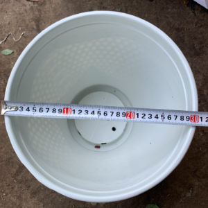 Chậu nhựa trồng cây màu trắng vân tổ ong sang trọng - Số 1