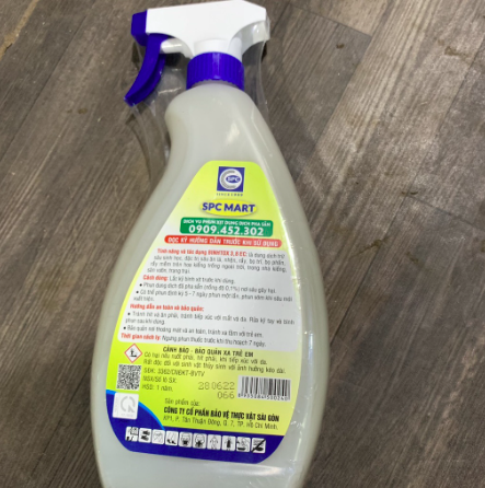 Dung dịch trừ sâu hữu cơ sinh học BINHTOX 3.8EC chai 650ml