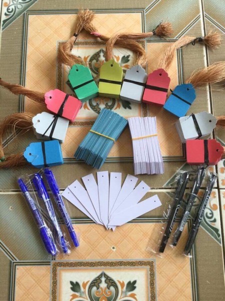 Bộ 100 thẻ tên đánh dấu cây chống nước