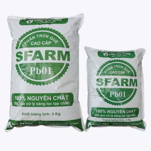 Gói 2kg phân trùn quế nguyên chất