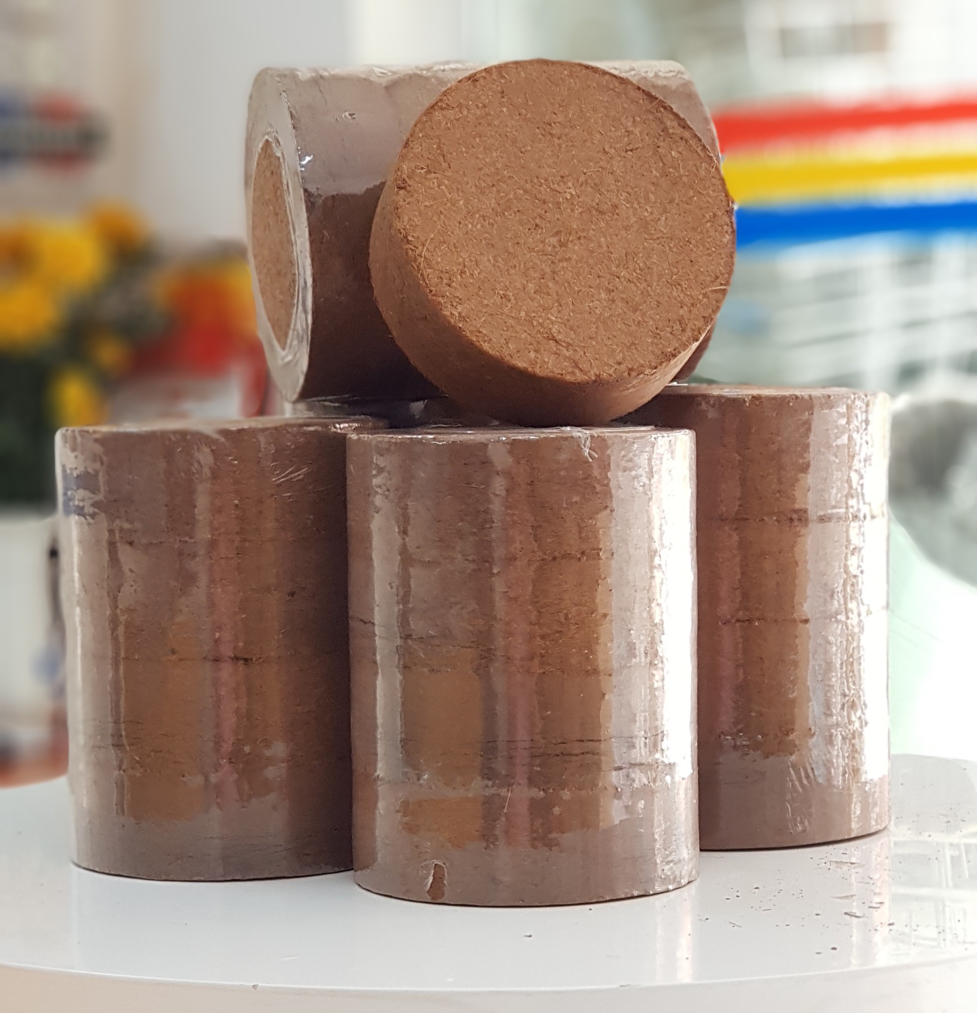 Giá thể mùn dừa nén viên