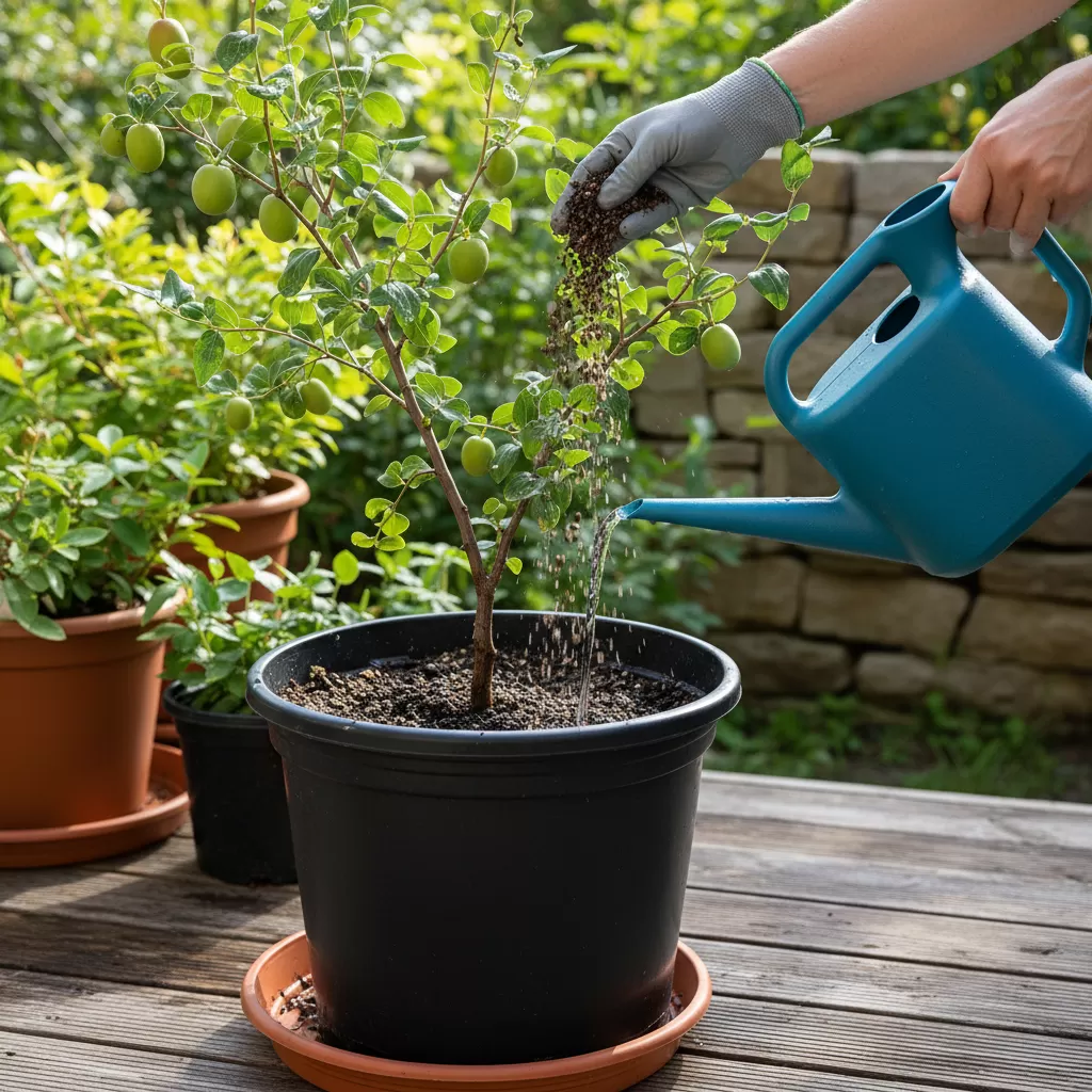 Chăm sóc dinh dưỡng đúng cách giúp cây táo tàu nhanh chóng ra chồi non sau khi tỉa