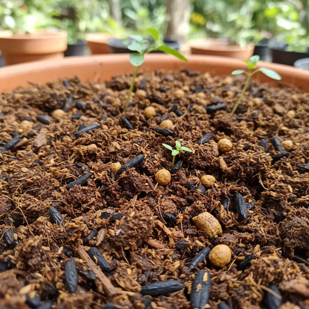 Giá thể tơi xốp là yếu tố then chốt giúp bộ rễ táo tàu phát triển khỏe mạnh