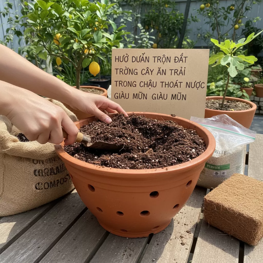 Lựa chọn đất trồng giàu dinh dưỡng là yếu tố then chốt cho sự phát triển của cây trong chậu