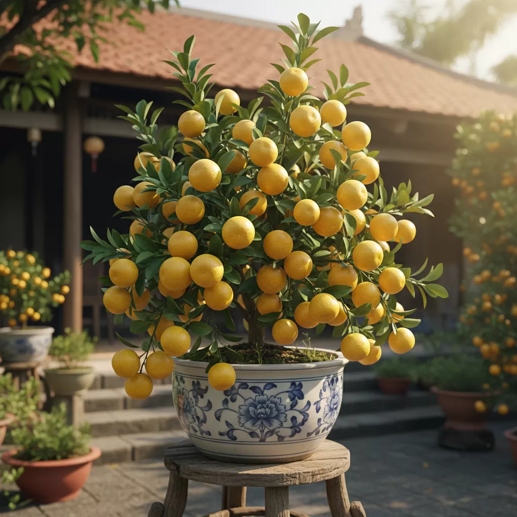 Cây tắc quất không chỉ cho quả mà còn mang ý nghĩa phong thủy tốt lành cho gia chủ