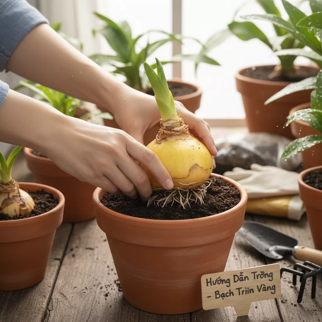 gemini_image_1772171830-1 Kỹ thuật trồng củ bạch trinh vàng đúng cách để cây nhanh nảy mầm