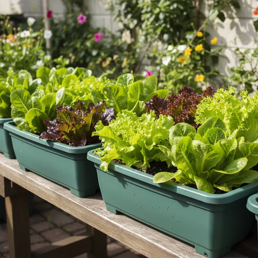 Xà lách là loại rau ăn sống phổ biến và dễ canh tác nhất trong chậu