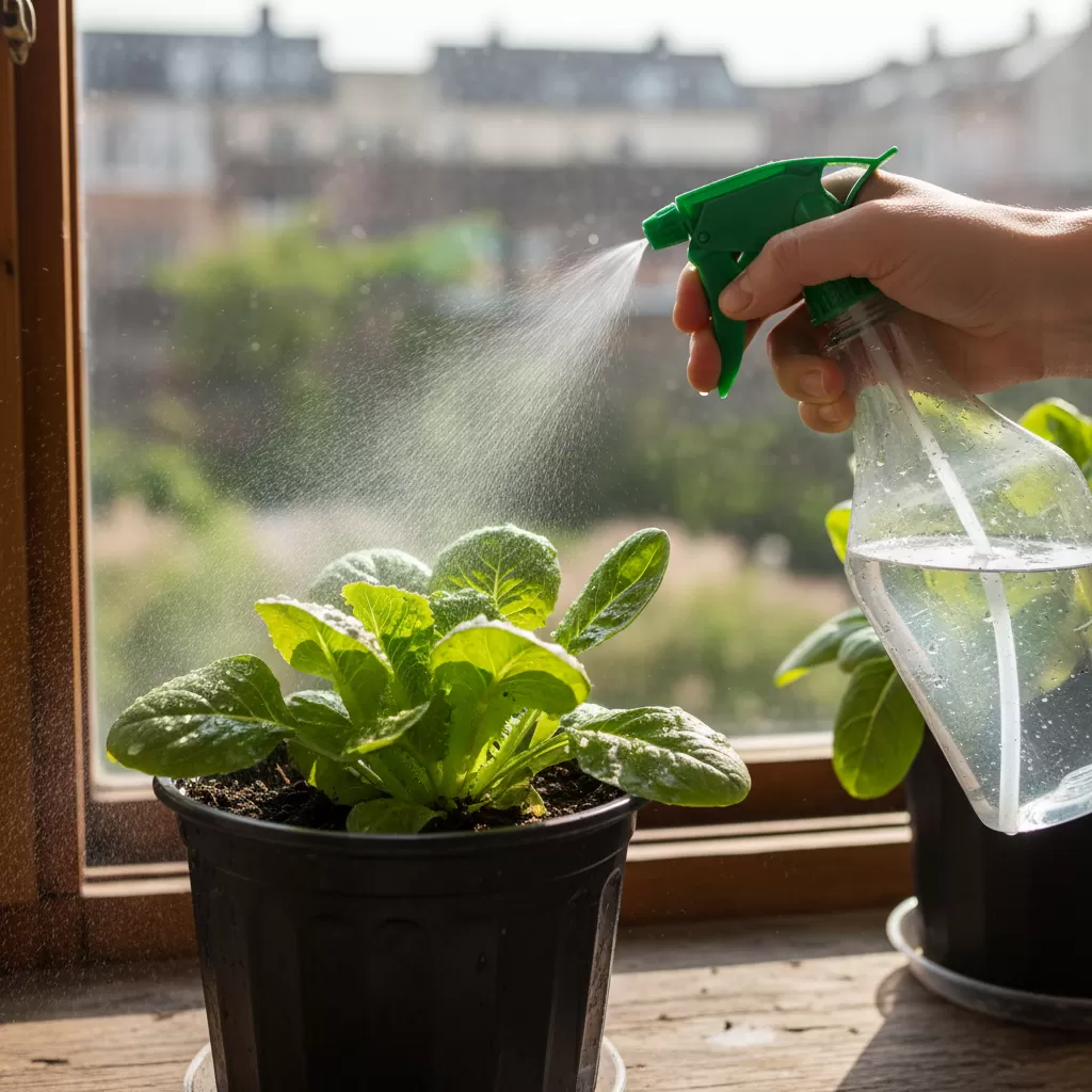 Chăm sóc và tưới nước định kỳ giúp vườn rau luôn xanh tốt quanh năm