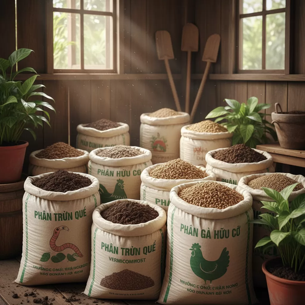 Lựa chọn các loại phân hữu cơ chất lượng để bón cho rau