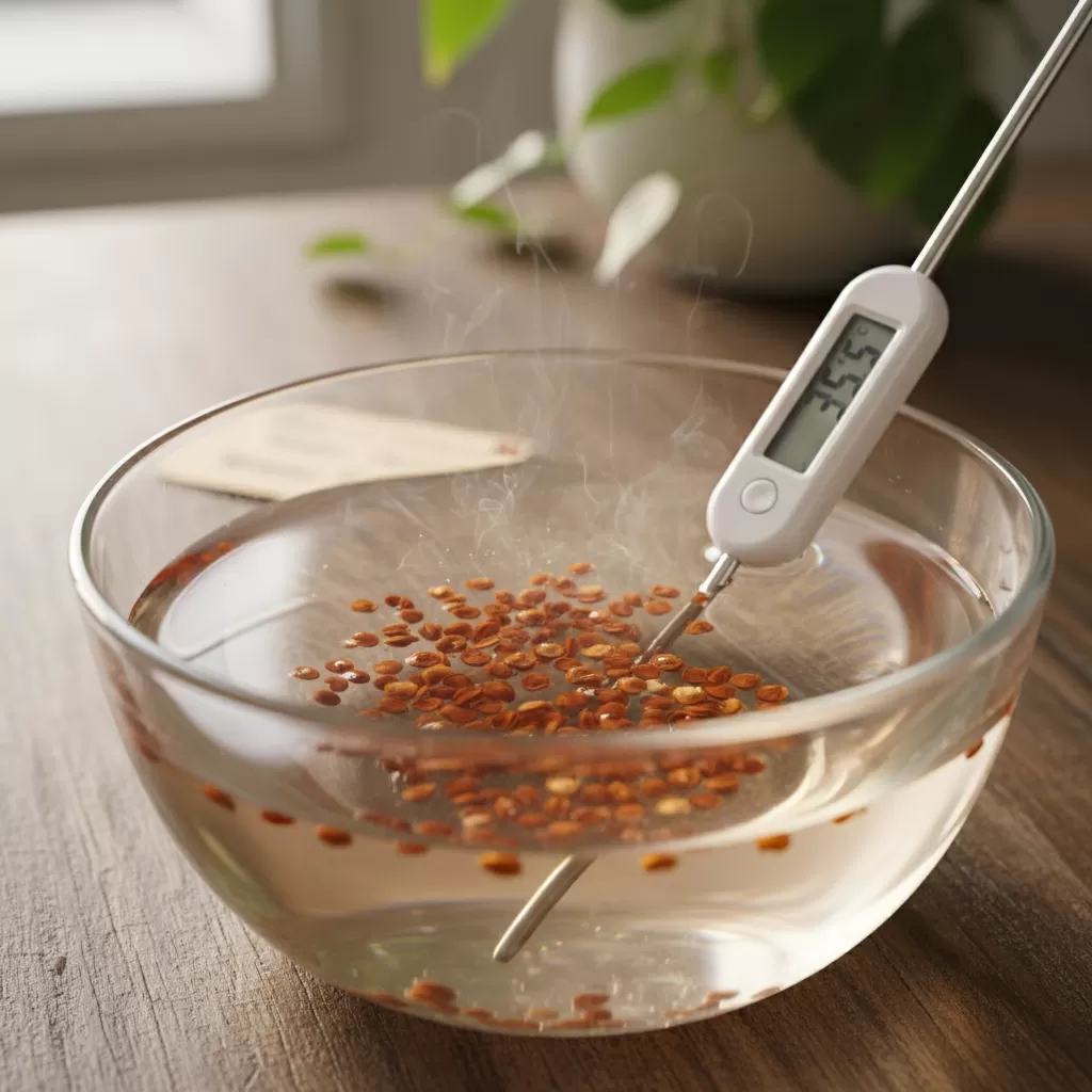 Quy trình ngâm ủ hạt giống ớt Peru để kích thích nảy mầm nhanh chóng