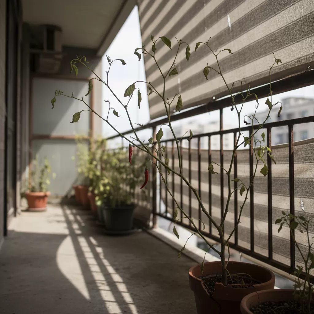 Thiếu ánh sáng mặt trời là nguyên nhân chính khiến cây ớt không thể tạo nụ