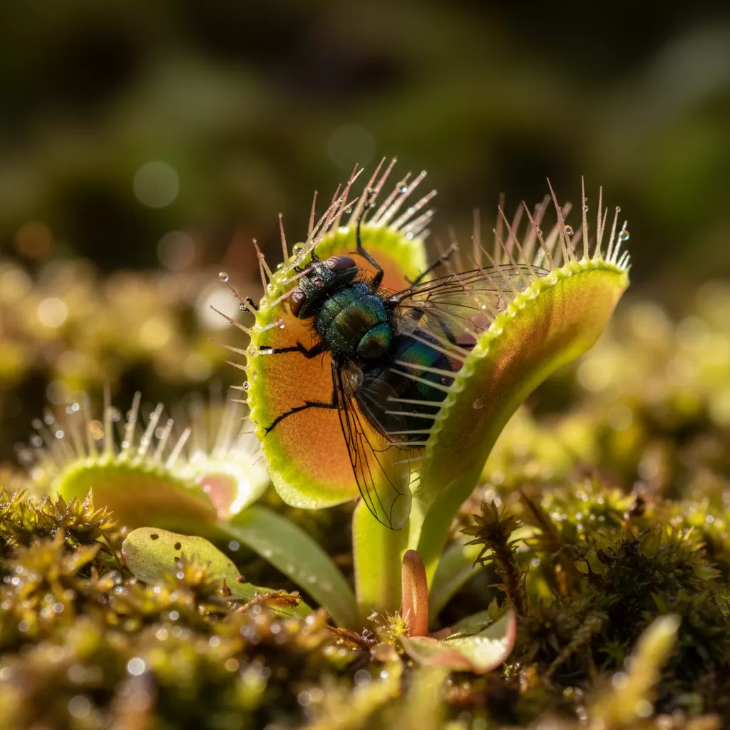 Chỉ nên cho cây ăn các loại côn trùng phù hợp với kích thước của bẫy
