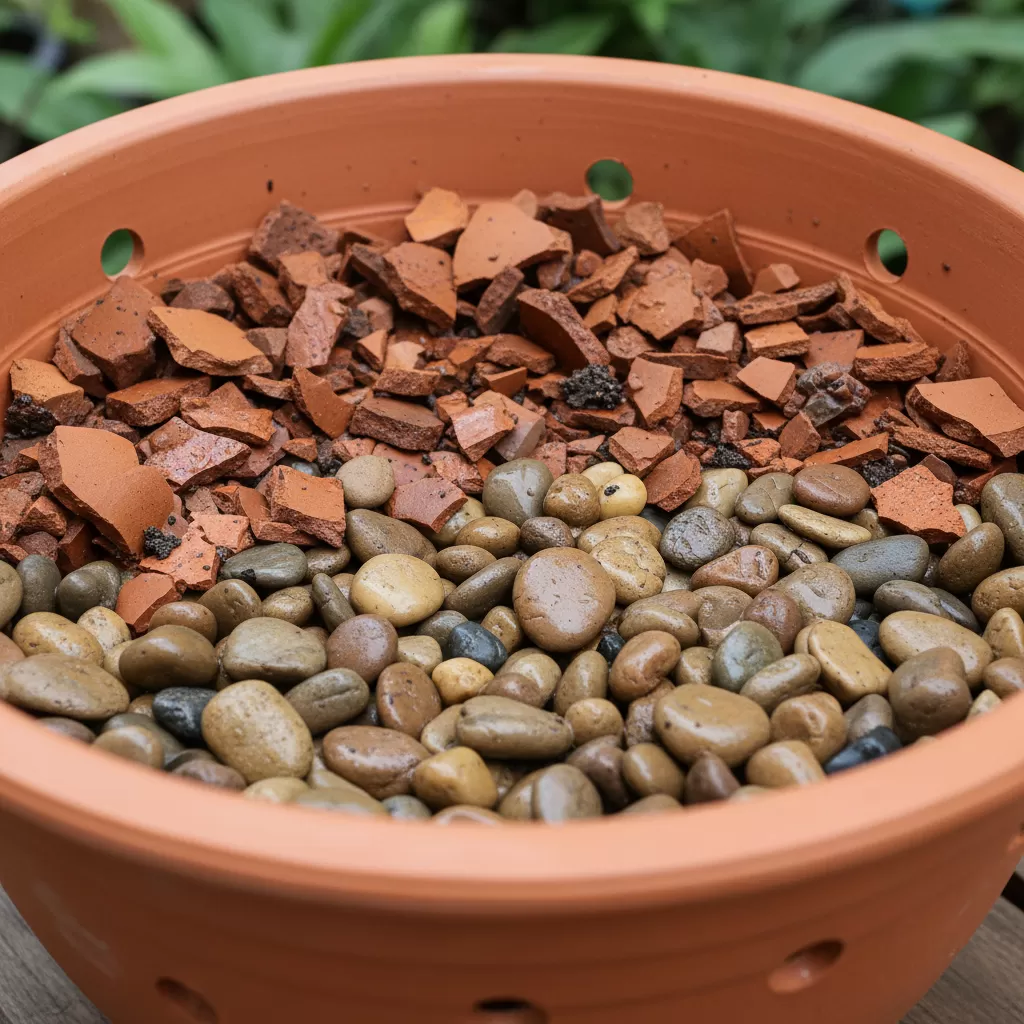 gemini_image_1772186364 Kỹ thuật lót đáy chậu giúp tối ưu hóa khả năng thoát nước và thoáng khí