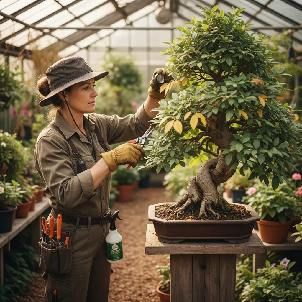 Vệ sinh và kiểm tra cây định kỳ giúp ngăn ngừa sâu bệnh hiệu quả cho vườn ban công