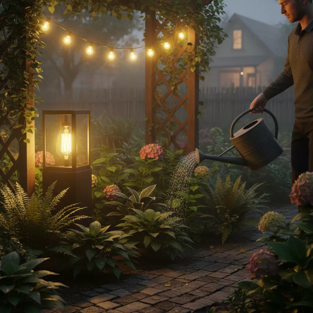 Việc tưới cây vào buổi tối cần được cân nhắc kỹ lưỡng để tránh gây hại cho cây trồng