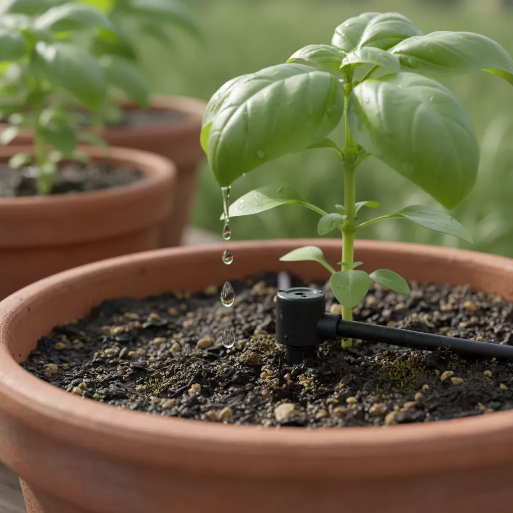 Nước được dẫn trực tiếp đến gốc cây giúp duy trì độ ẩm ổn định