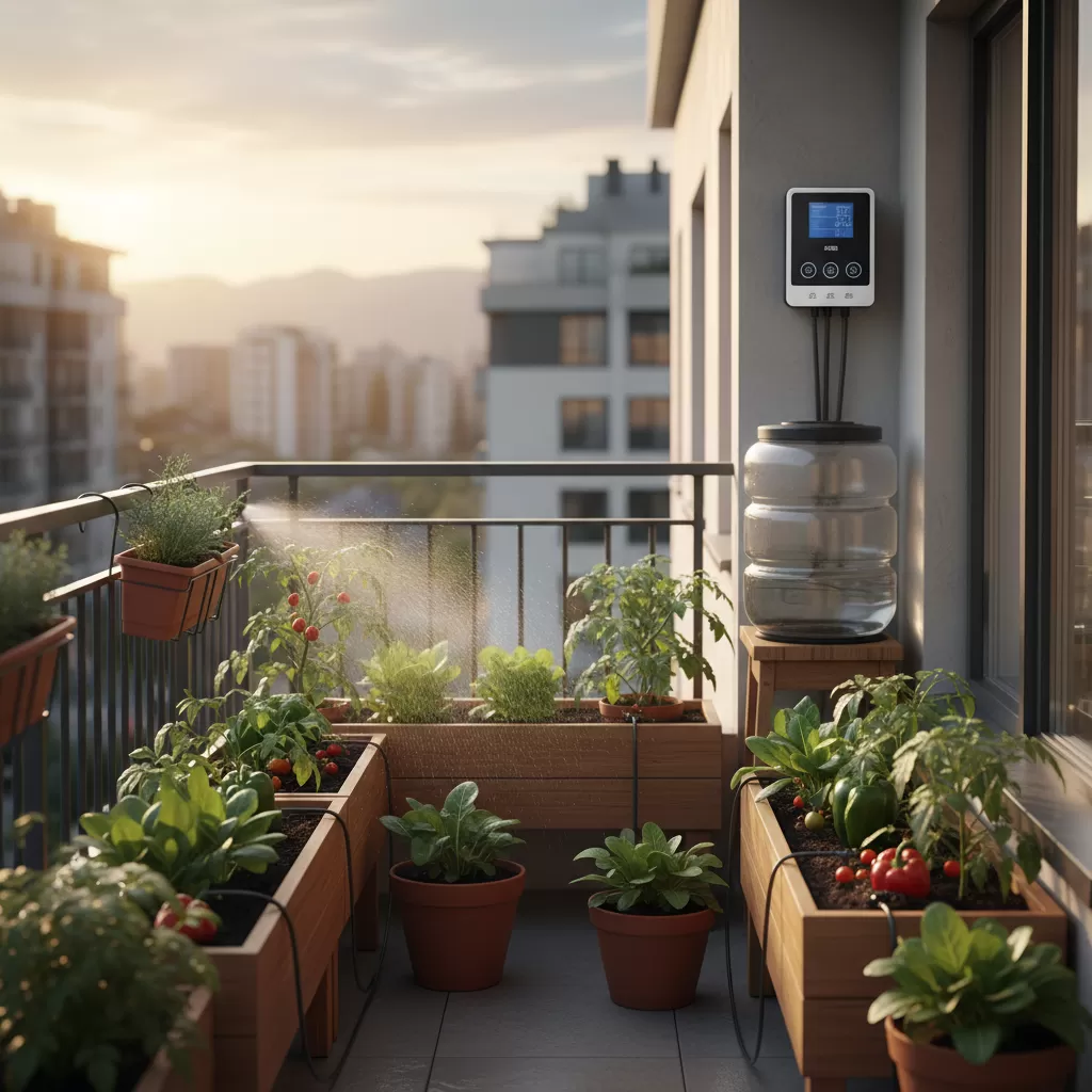 Hệ thống tưới tiêu thông minh giúp duy trì độ ẩm ổn định cho cây trồng