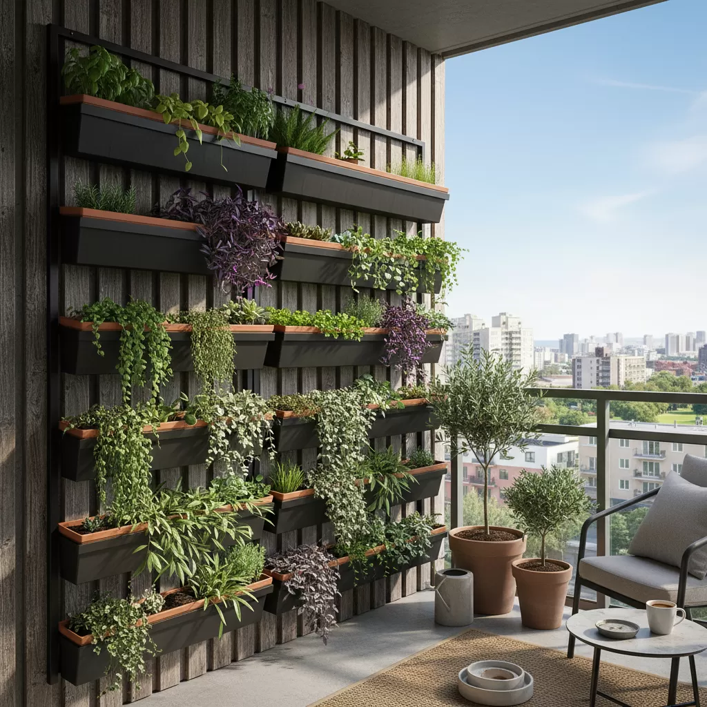 Sắp xếp cây xanh theo tầng giúp tối ưu hóa không gian sống hiện đại