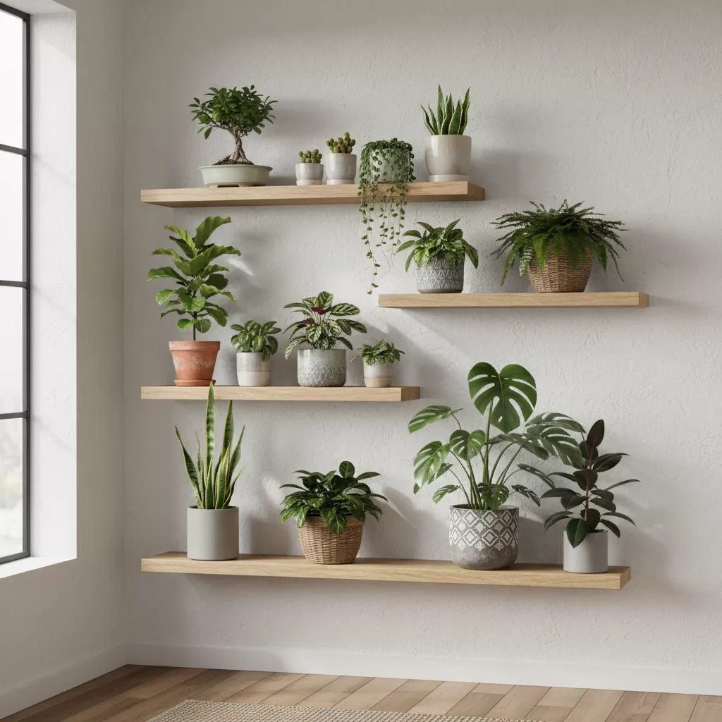 Bố trí cây cảnh theo nguyên tắc tầng bậc tạo nên vẻ đẹp hài hòa