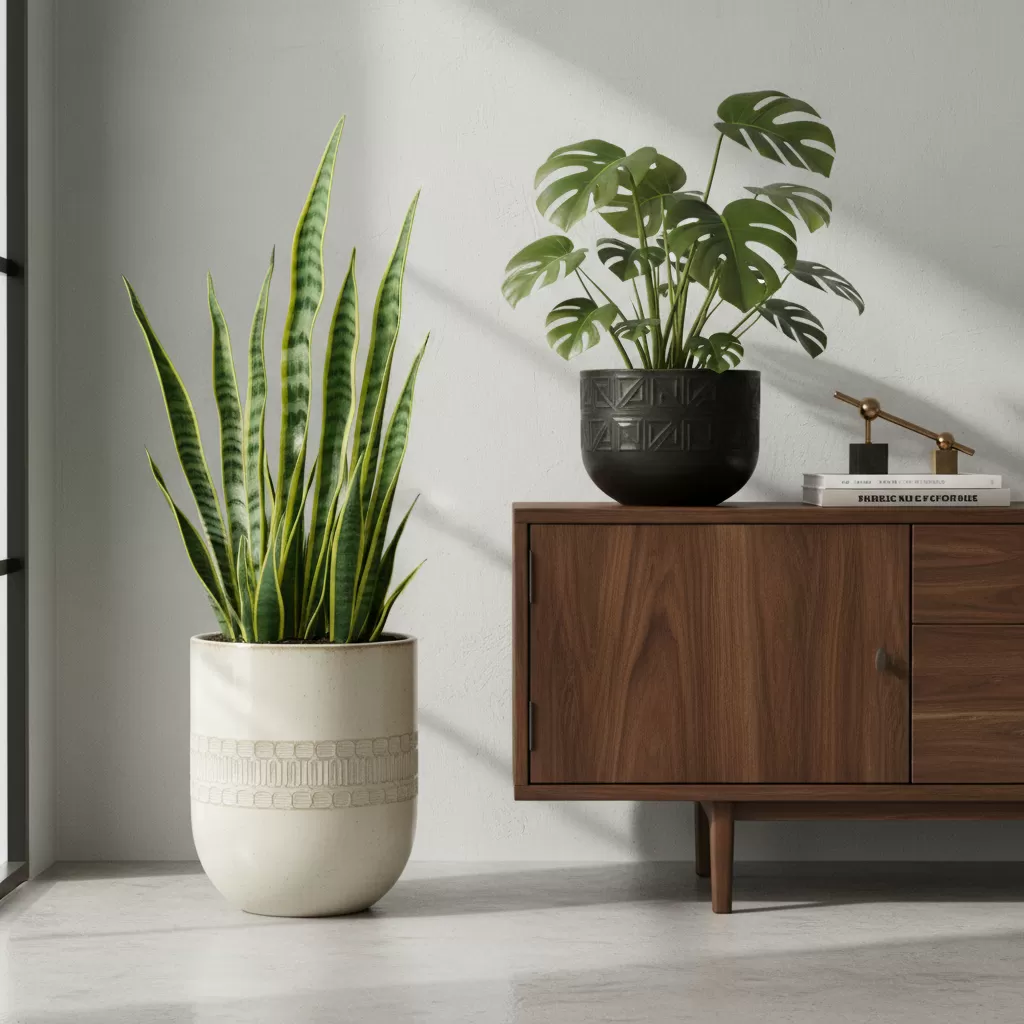 Cây cảnh giúp tạo điểm nhấn thẩm mỹ và mang lại nguồn năng lượng tích cực cho ngôi nhà