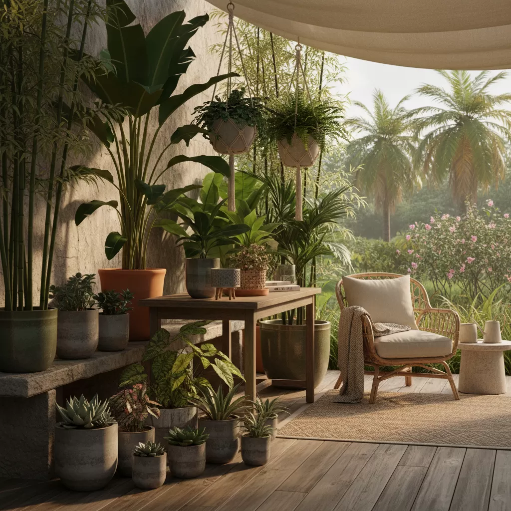 Đặt cây ở khu vực có mái che hoặc bóng râm trong những ngày đầu chuyển ra ngoài