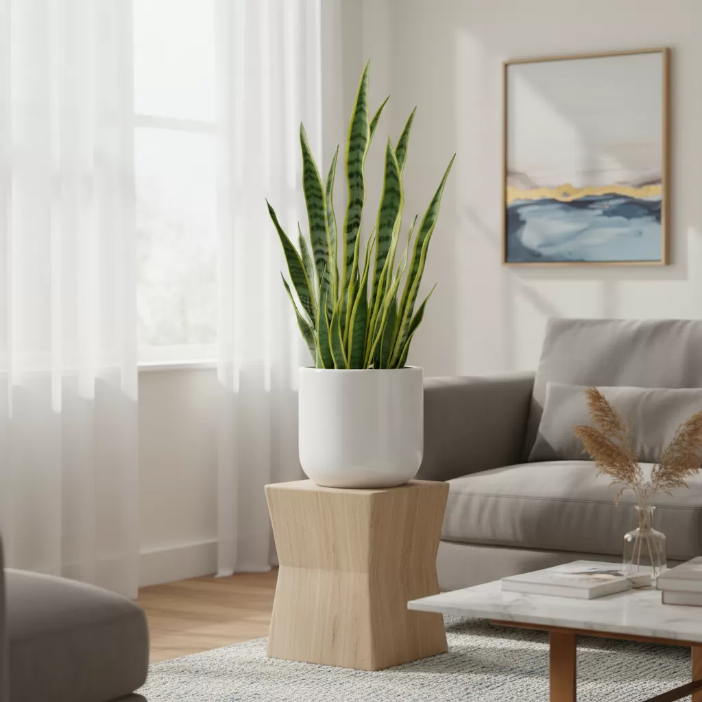 Cây lưỡi hổ  biểu tượng của sức sống bền bỉ và khả năng lọc không khí tuyệt vời