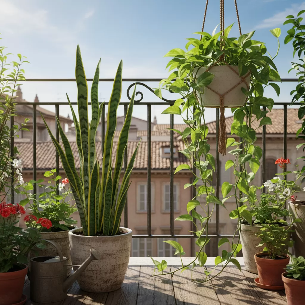 Các loại cây cảnh lá xanh là lựa chọn hàng đầu cho ban công ít ánh sáng