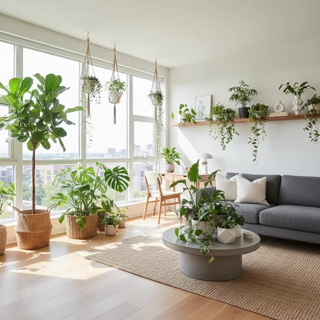 Tích hợp cây xanh vào căn hộ nhỏ giúp cải thiện chất lượng sống và sức khỏe tinh thần