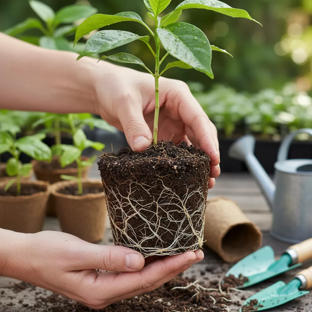 Đánh giá độ chắc chắn của bầu đất và sức khỏe bộ rễ là bước cực kỳ quan trọng