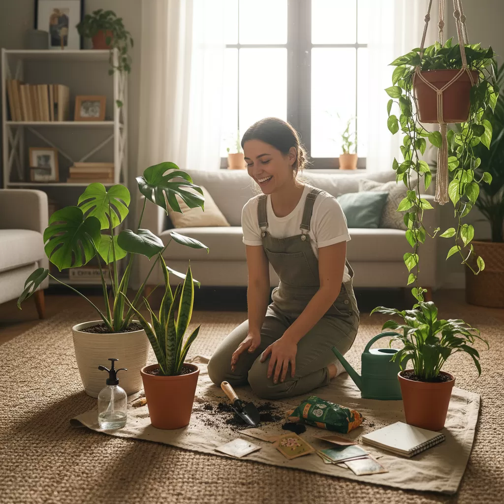 Trồng cây tại nhà mang lại không gian sống xanh mát và thư thái cho gia chủ