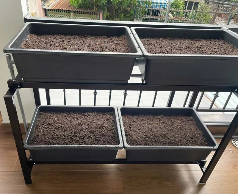 Giải pháp trồng rau sạch hoàn hảo cho không gian ban công nhỏ hẹp